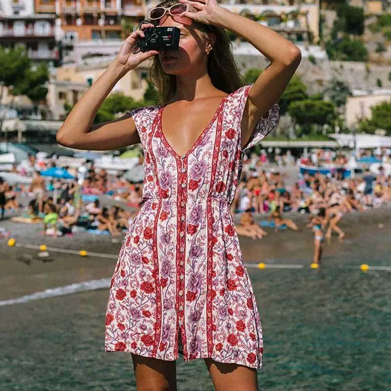 Vintage print dress