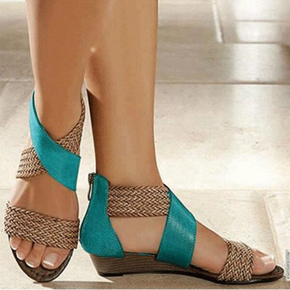 Bohemian vintage woven sandals