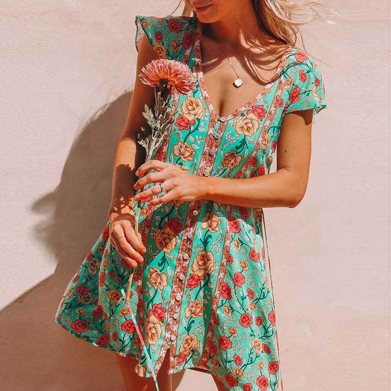 Vintage print dress