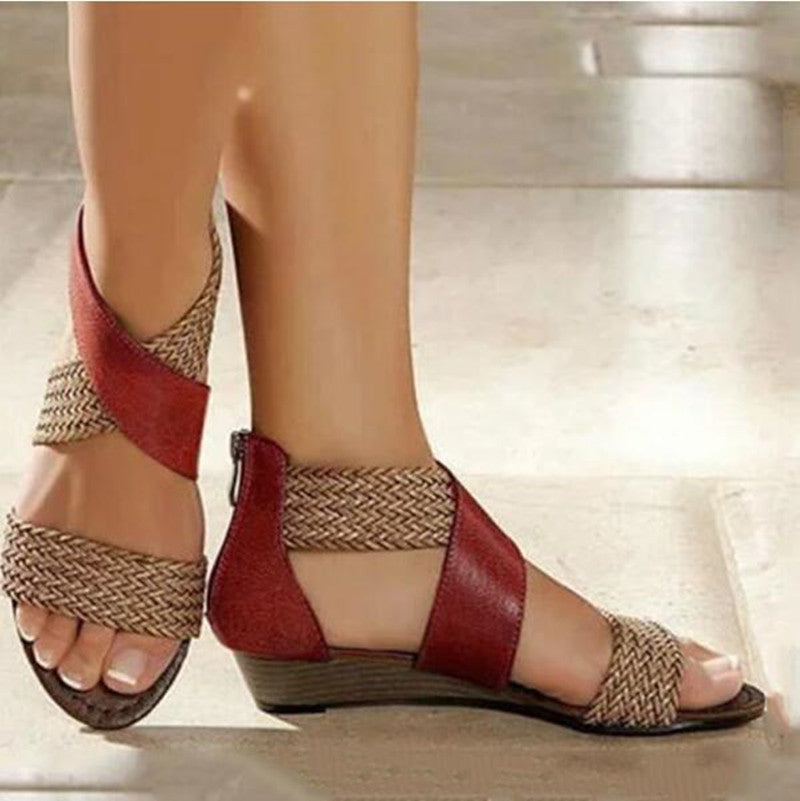 Bohemian vintage woven sandals