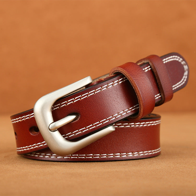 Ladies vintage leather belt