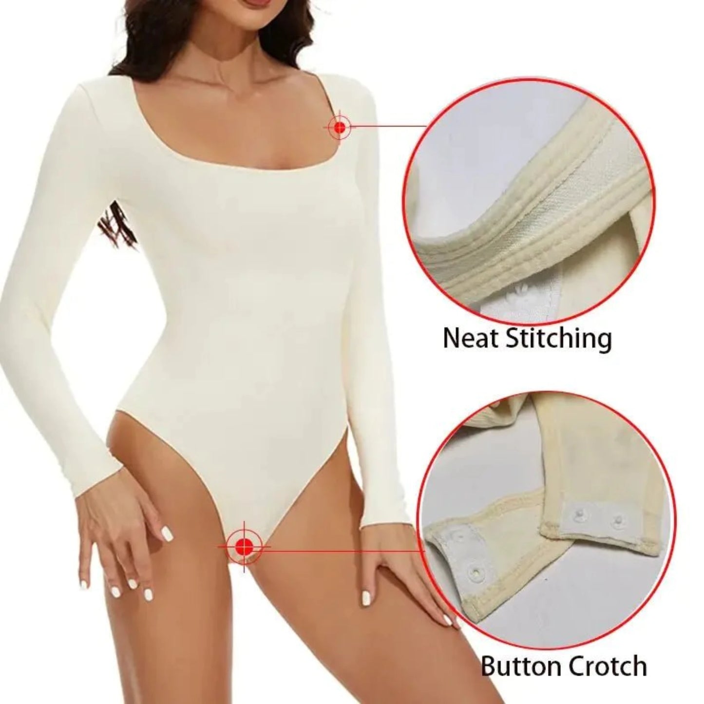 GUUDIA Spandex Elastic Body Suit Shapewear for a Smooth Fit