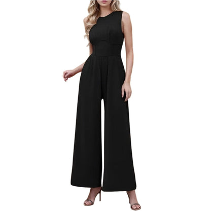 Stylish women's summer ribbed jumpsuit, perfect for comfort and warmth.