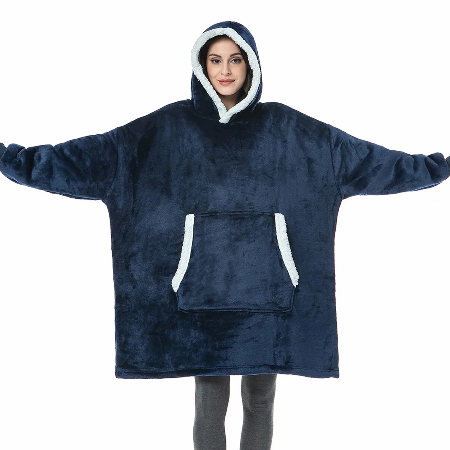 Women's winter oversized hoodie, cozy, stylish, and warm.