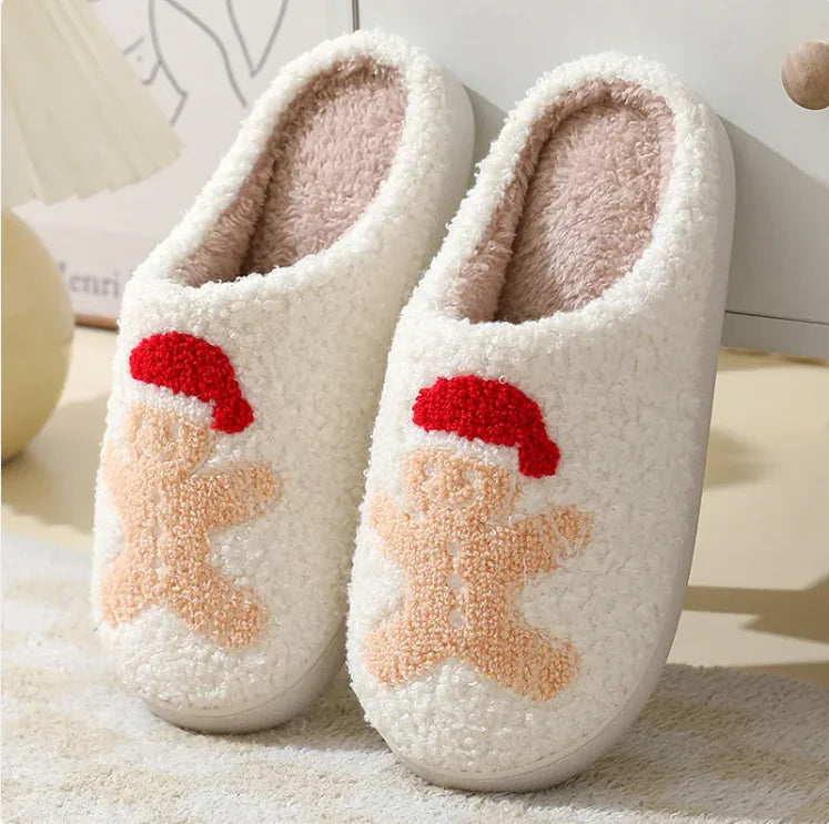 Adorable Cartoon Winter Cotton Slippers – Cozy & Fun - Mareslie Apparel