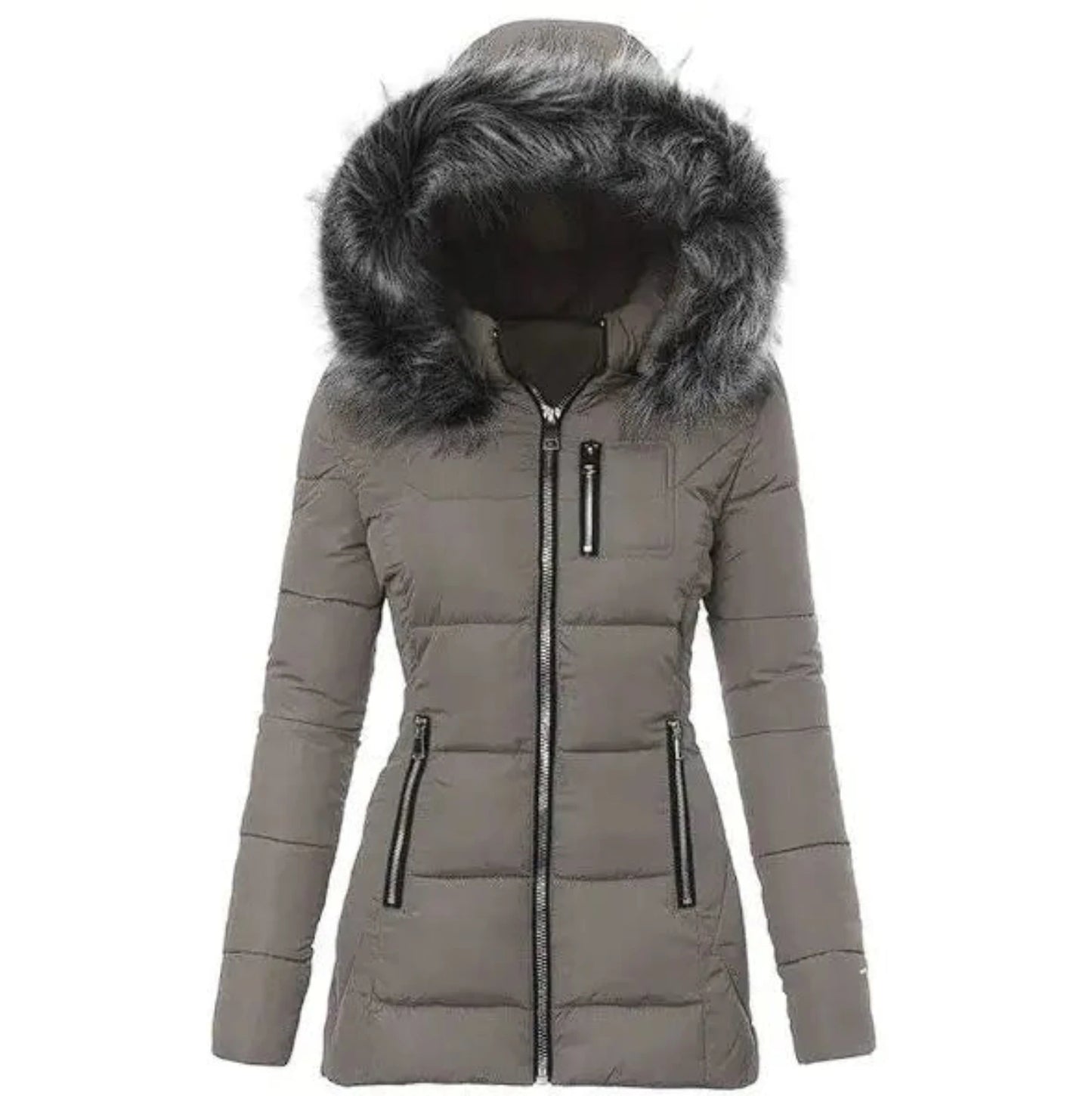 Warm outdoor cotton mountaineering jacket for comfort and protection in cold weather.