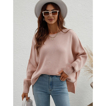 Women's Long Sleeve Crew Neck Sweater - Mareslie Apparel