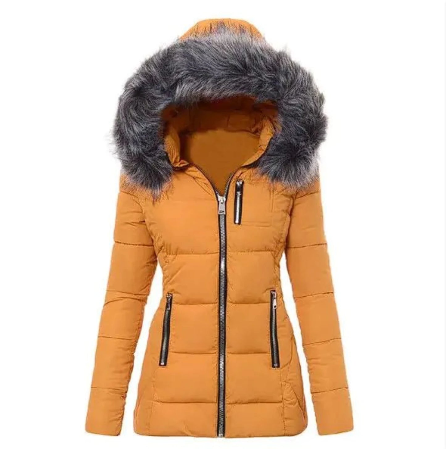 Warm outdoor cotton mountaineering jacket for comfort and protection in cold weather.