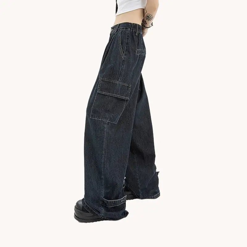 Baggy Cargo Jeans - Mareslie Apparel