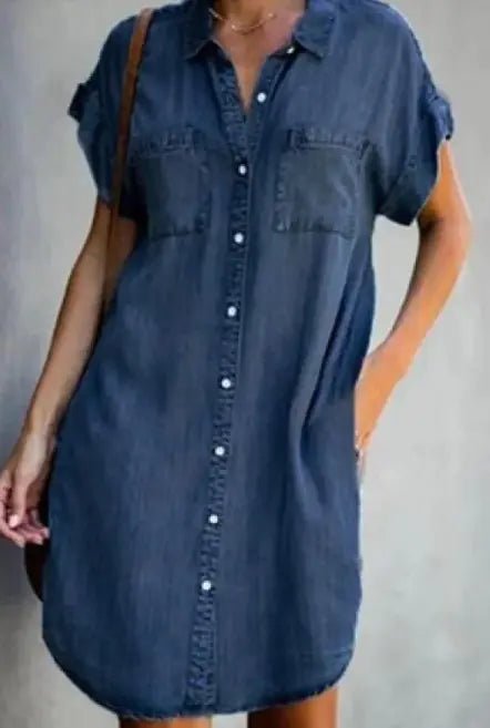 Denim Dress - Mareslie Apparel