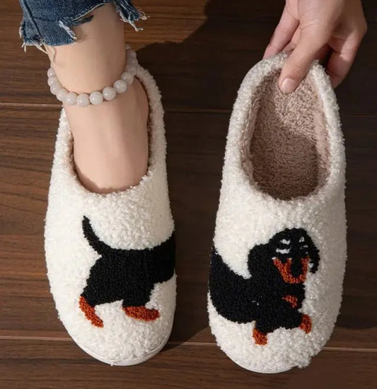 Double Fight Cartoon Cotton Slippers - Mareslie Apparel