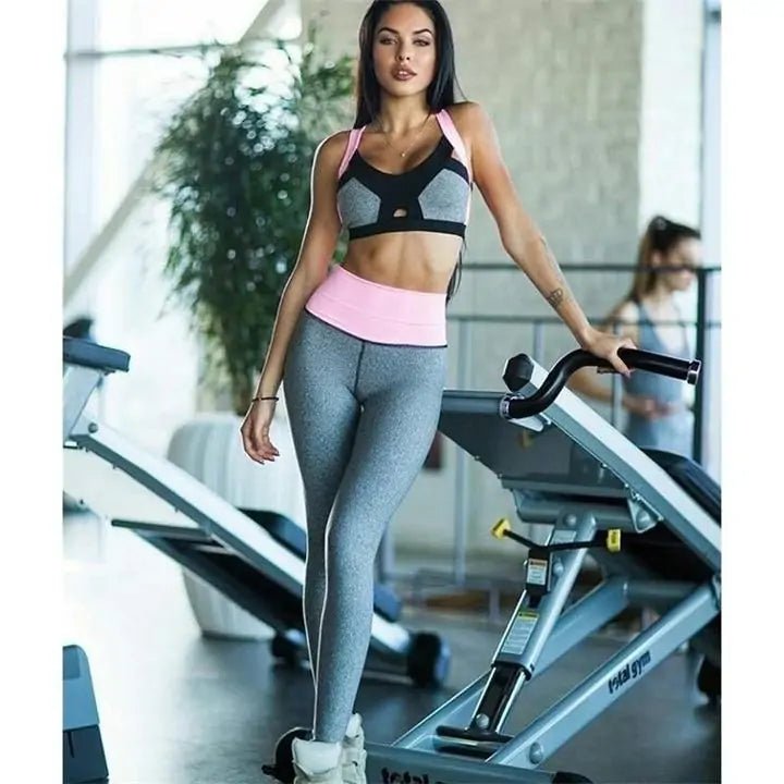 Ellipse Fit Workout 2-piece set, featuring a matching sports bra and high-waisted leggings designed for comfort and flexibility during workouts.