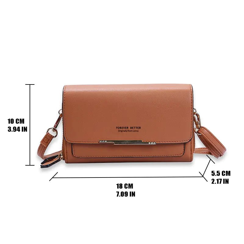 Leather Shoulder Bag - Mareslie Apparel