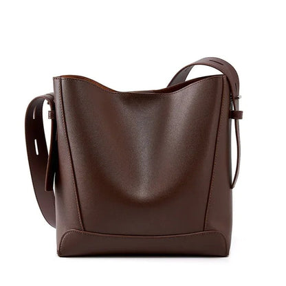 Leather Shoulder Bag - Mareslie Apparel