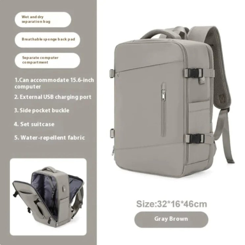 Women’s travel backpack designed for comfort, style, and function.