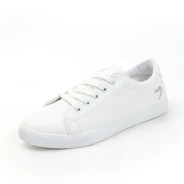 Skate White Shoes - Mareslie Apparel