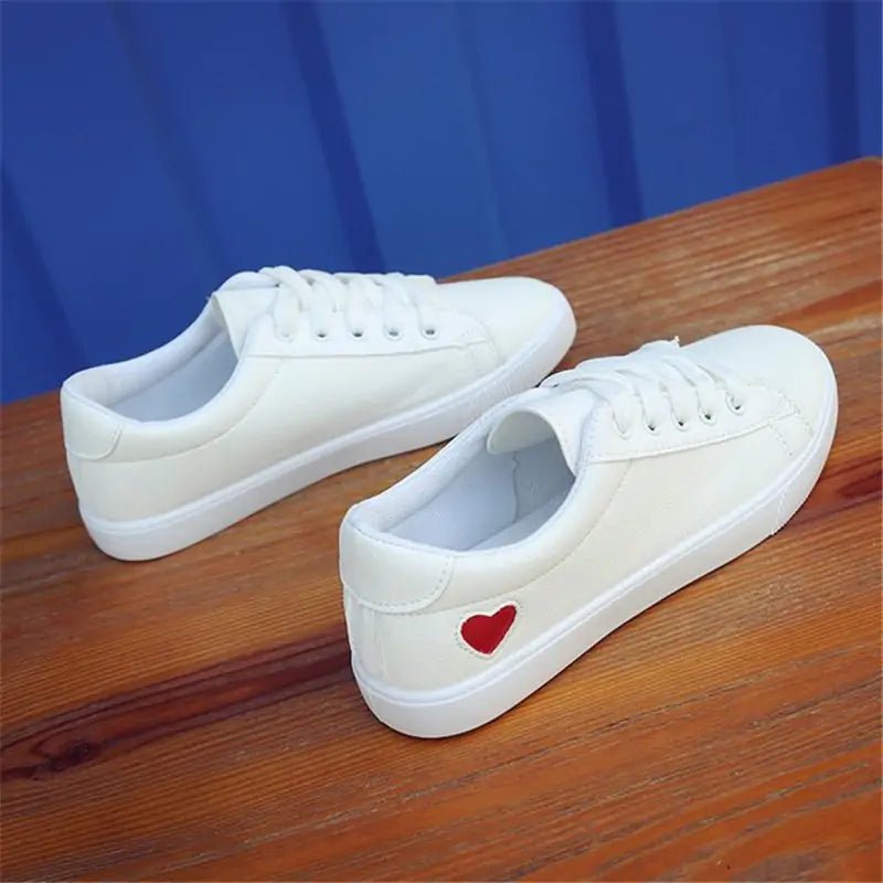 Skate White Shoes - Mareslie Apparel