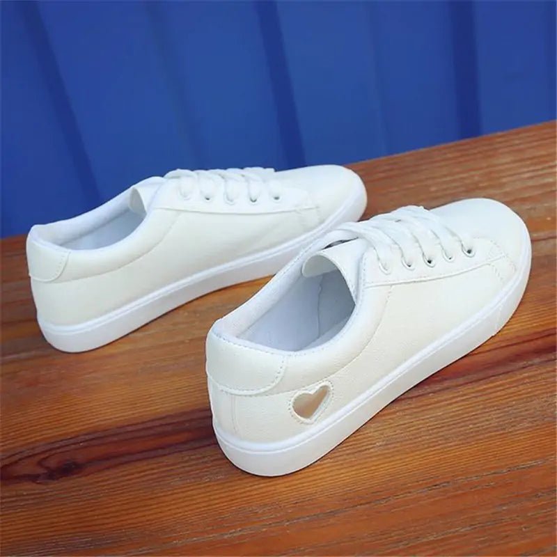 Skate White Shoes - Mareslie Apparel