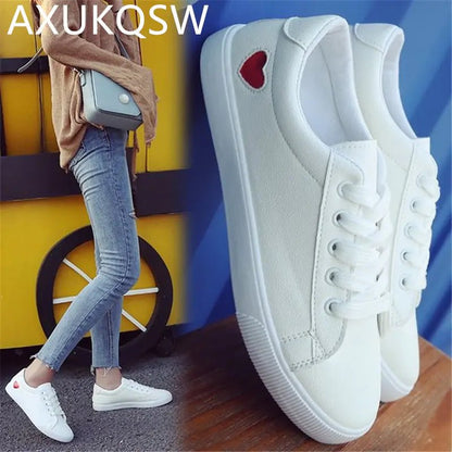 Skate White Shoes - Mareslie Apparel