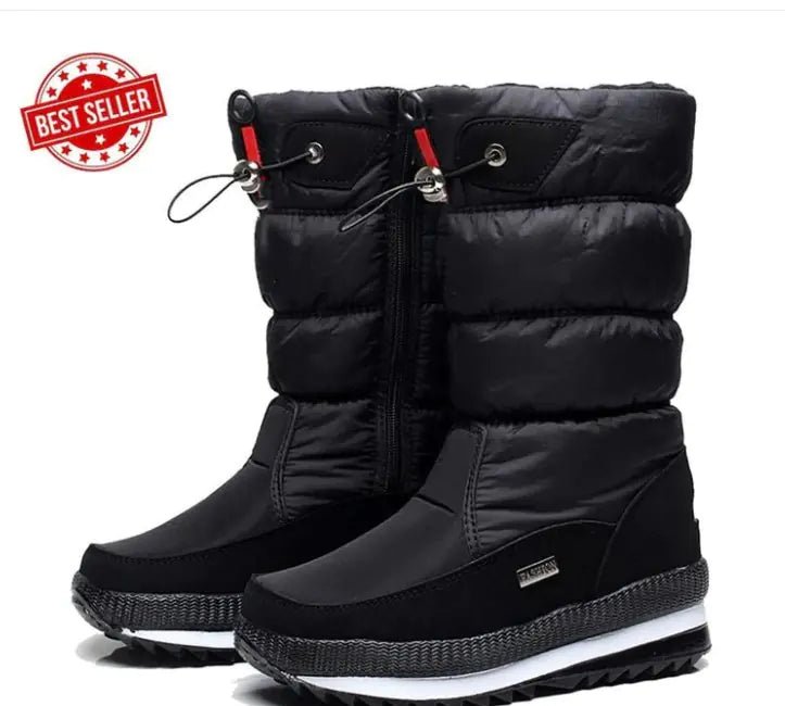 Thick waterproof and anti - ski boots for Winter - Mareslie Apparel