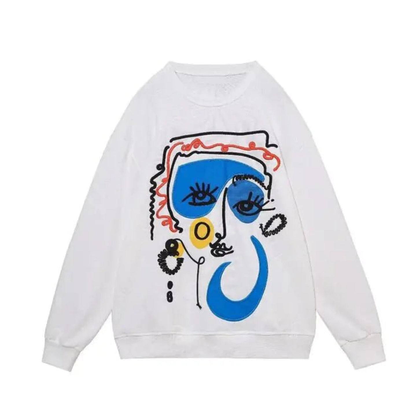 Women's fashion printed basic sweatshirt, stylish and comfortable