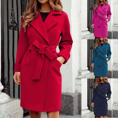 Women's Hot Pink Trench Coat - Mareslie Apparel