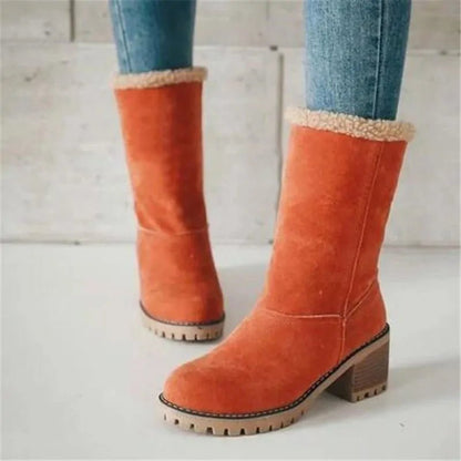 Women's Winter Fur Warm Snow Boots - Mareslie Apparel